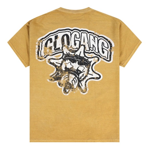 🔥 Glo Gang Distressed Logo Tee (Yellow) | Sizes M & L - Picture 2 of 2